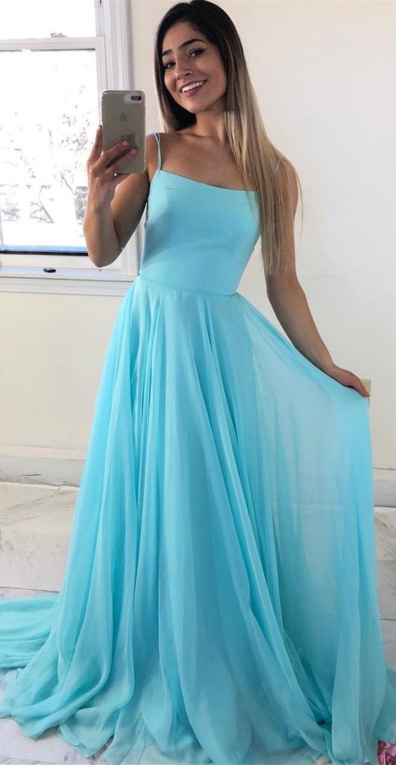 ice blue prom dress