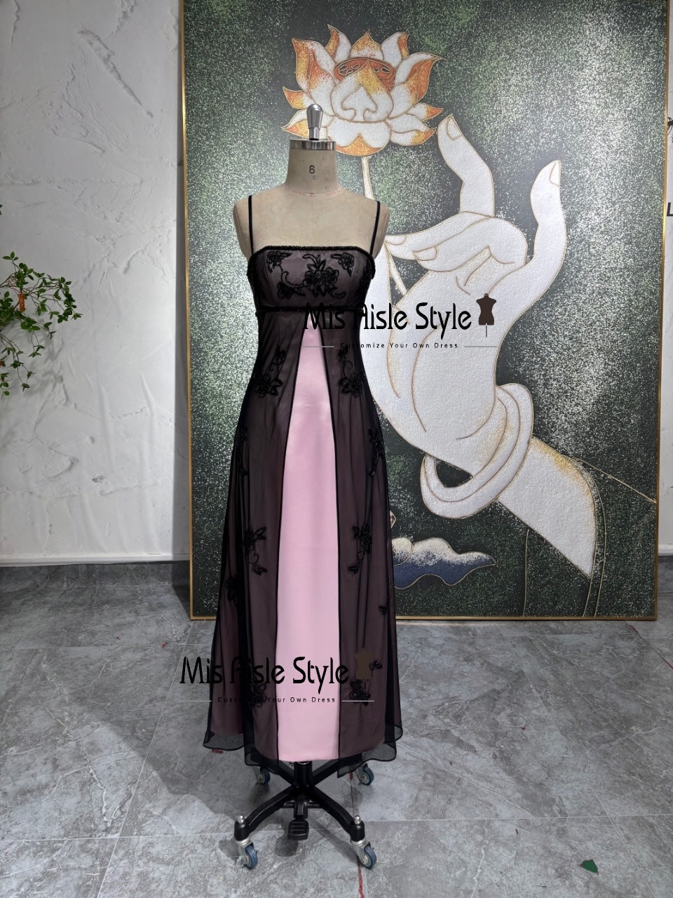 Beaded Column Prom Dress