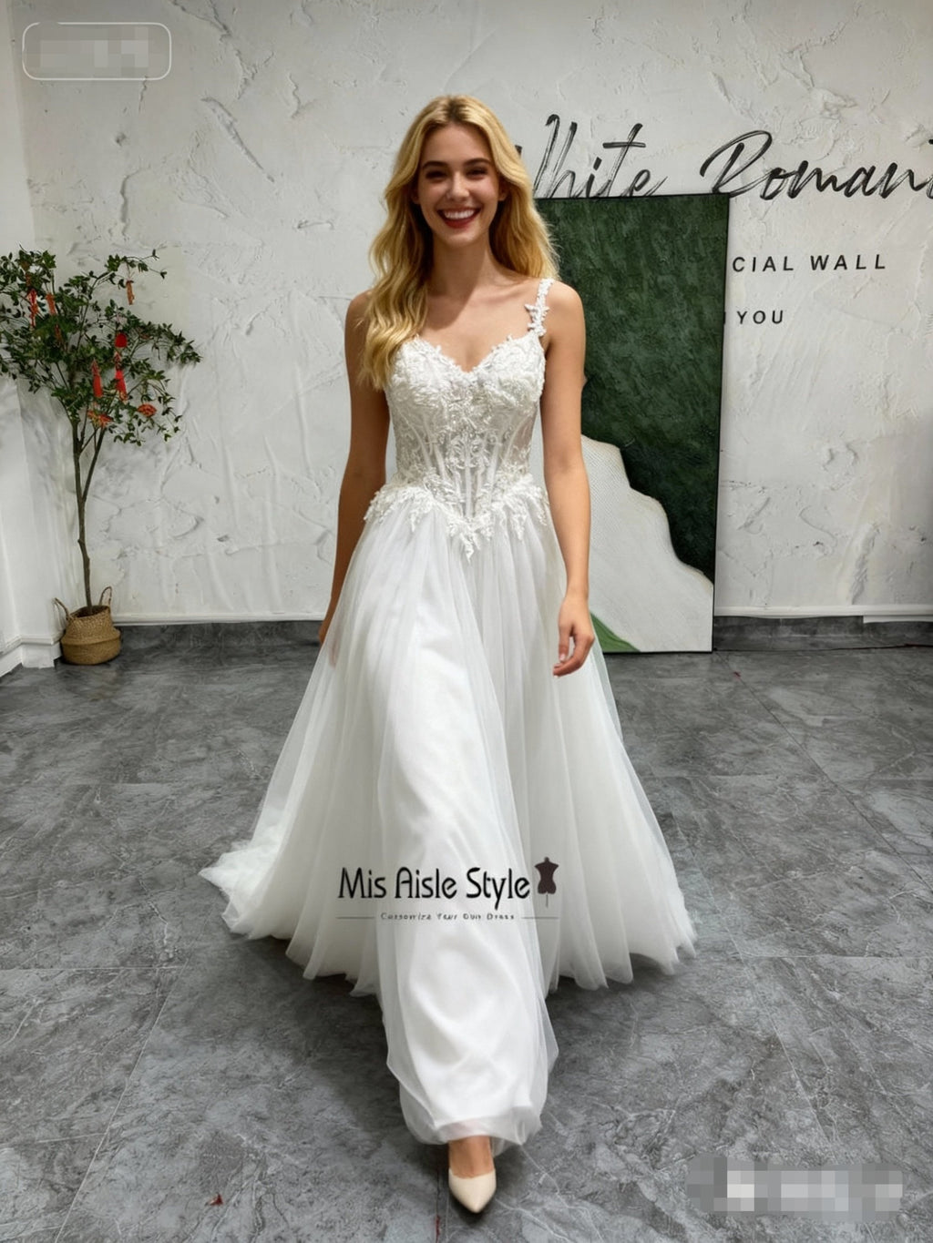 Lace And Tulle Wedding Dress