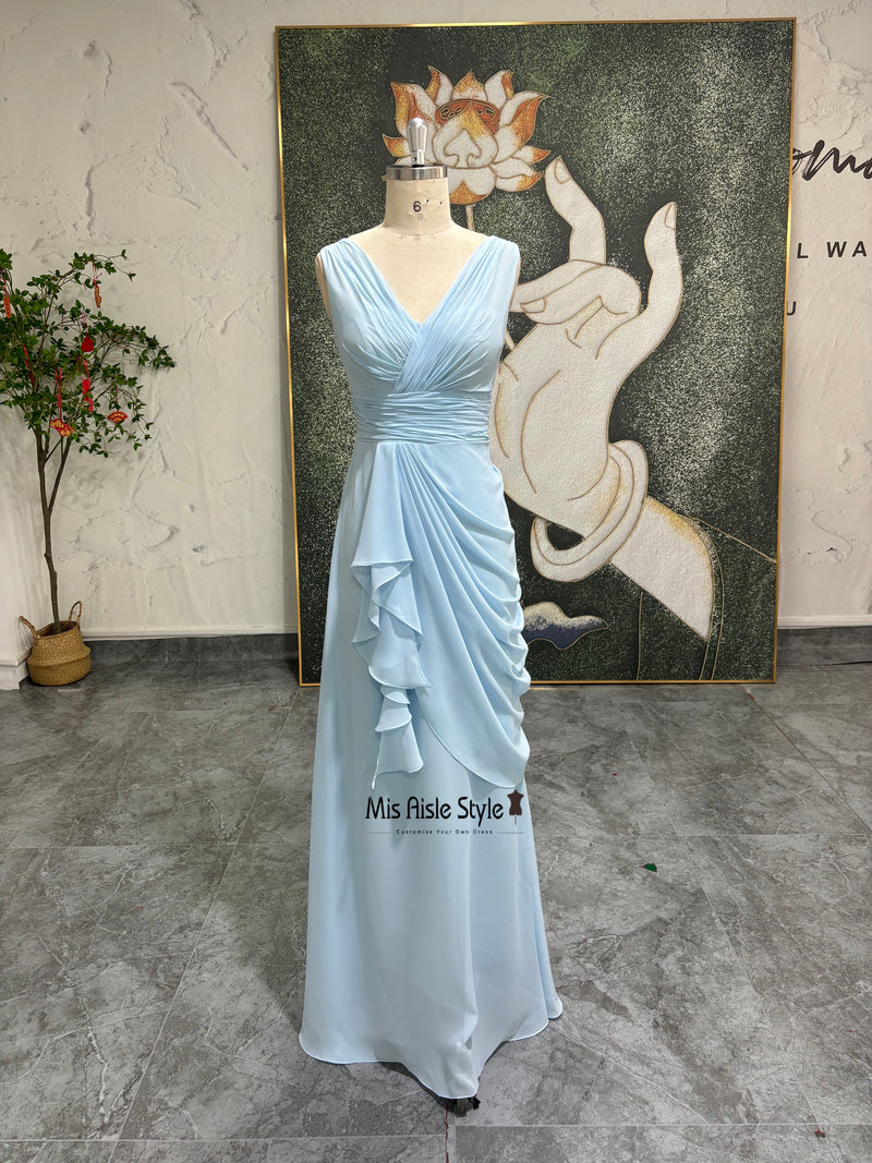 Ice Blue Bridesmaid Dress