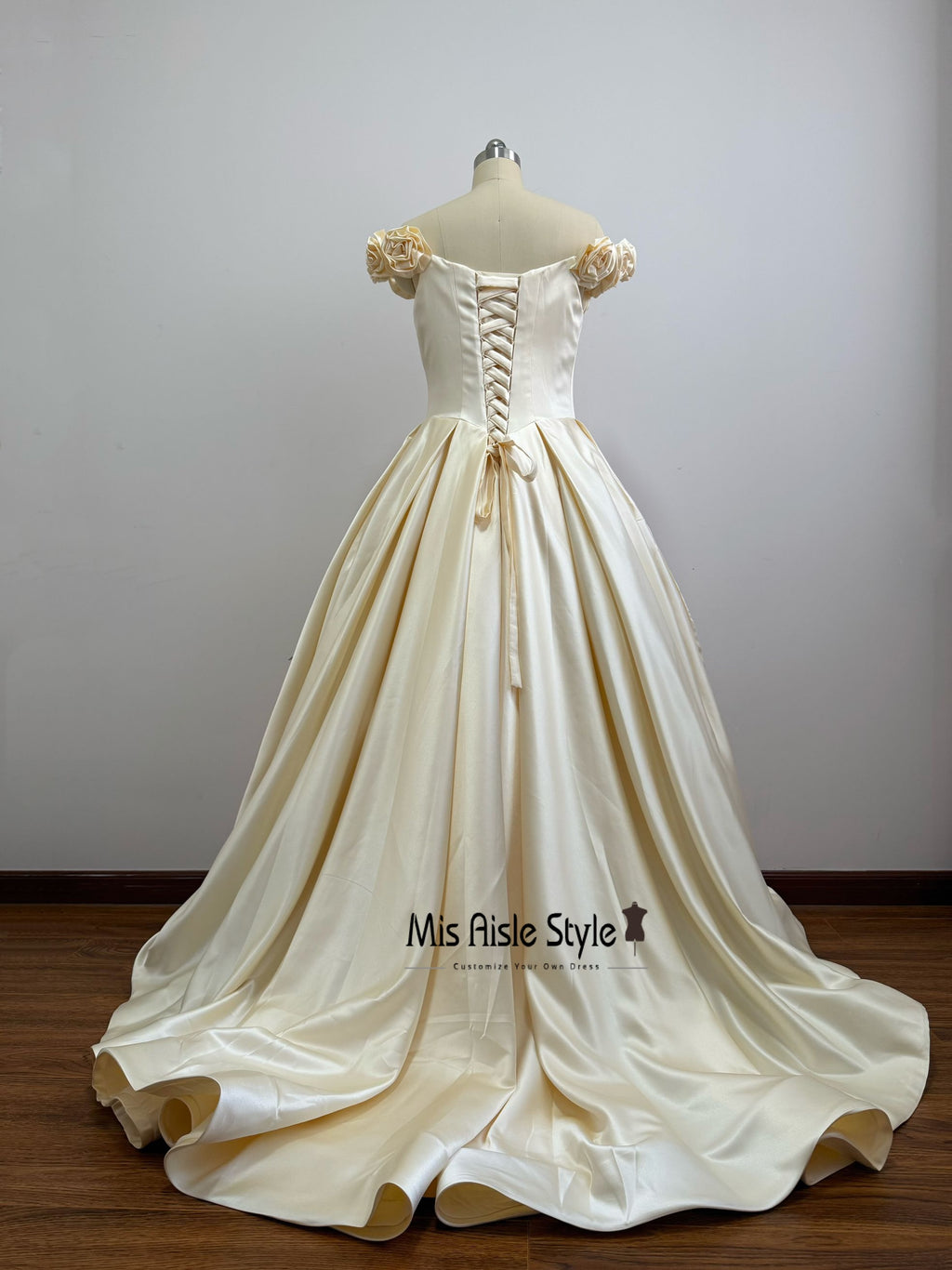 Off Shoulder Colorful Wedding Dress