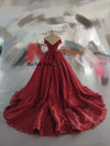 Burgundy Wedding Dress