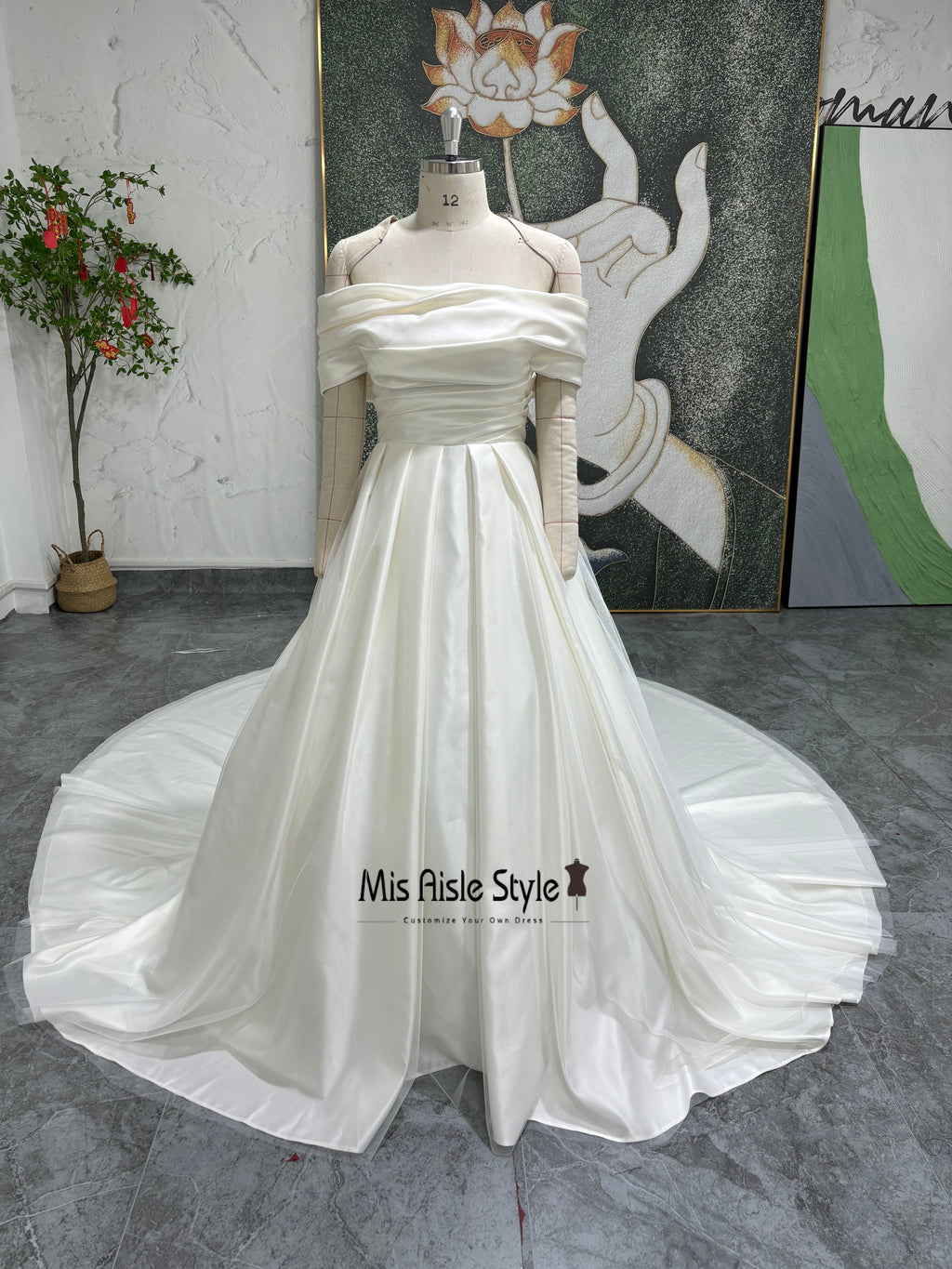 Off Shoulder Wedding Dress