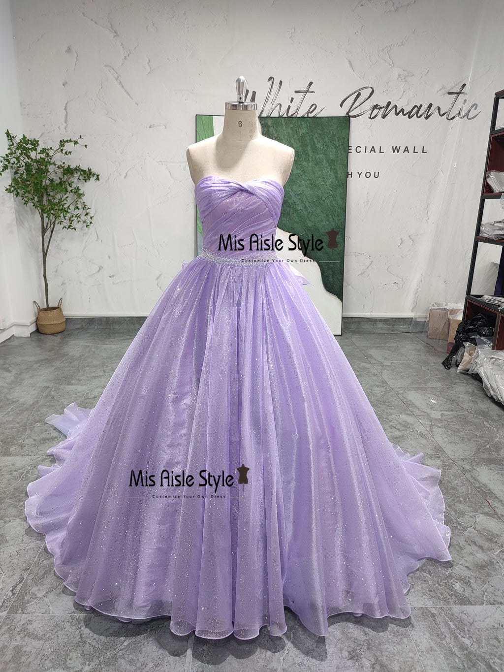 Lilac Wedding Dress