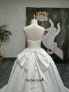 Satin Wedding Dress With Bow