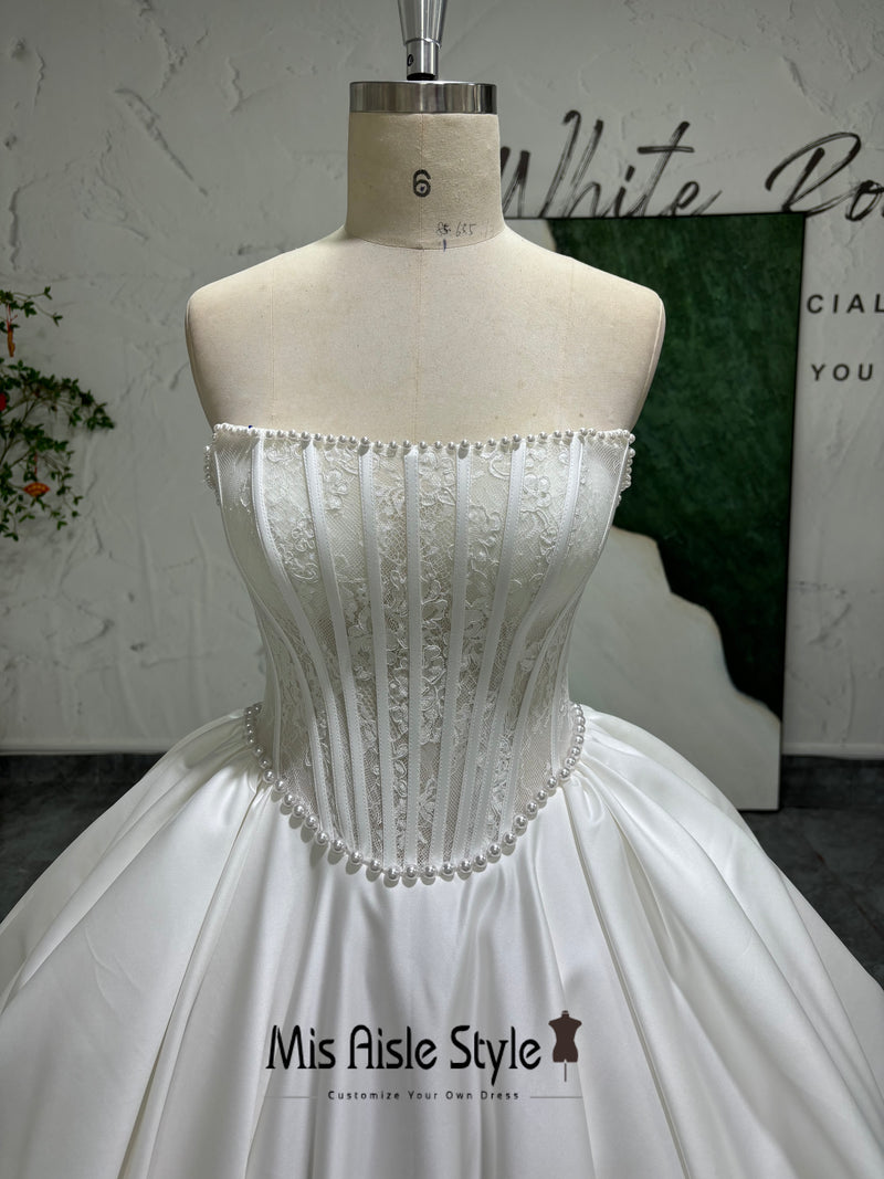 Beaded Lace Wedding Dress