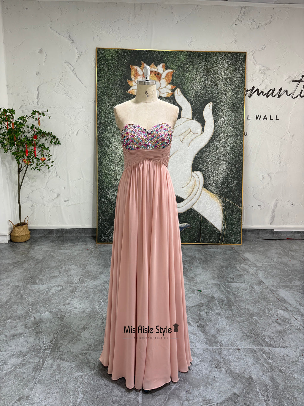 Off The Shoulder Long Bridesmaid Dress