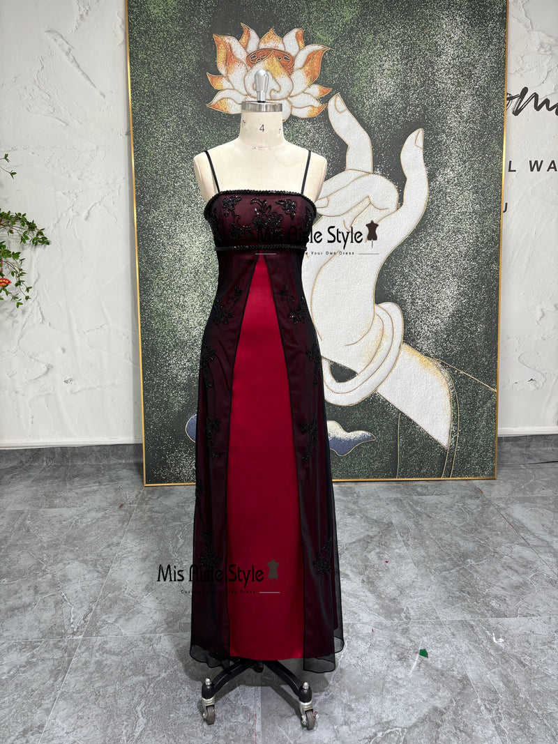 Beaded Vintage Party Dress,2000s Prom Dress misaislestyle Beaded Vintage Party Dress,2000s Prom Dress misaislestyle
