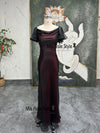 Burgundy Vintage Party Dress