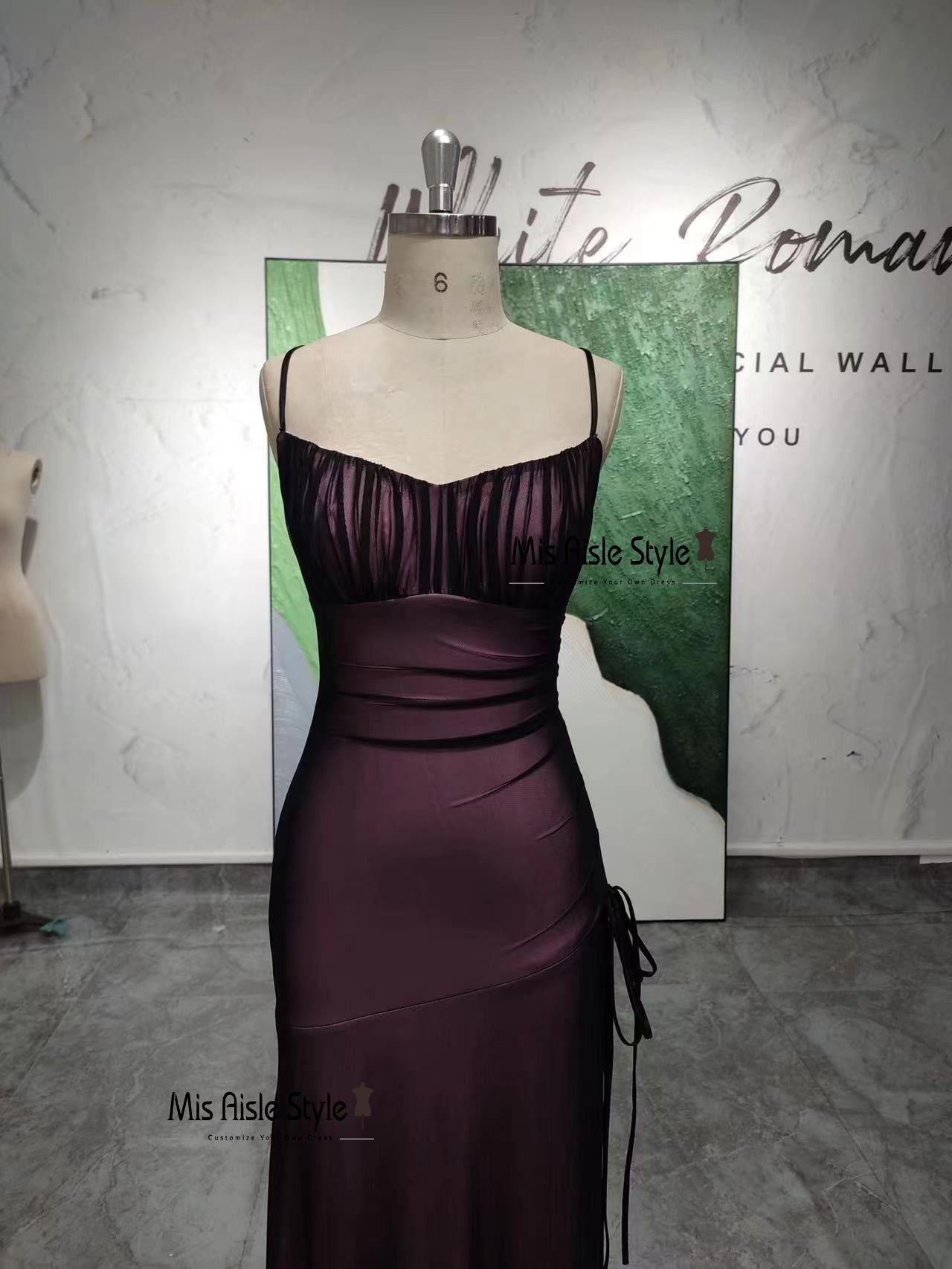 Sexy Slit 90's Black Mesh Prom Dress misaislestyle Sexy Slit 90's Black Mesh Prom Dress misaislestyle