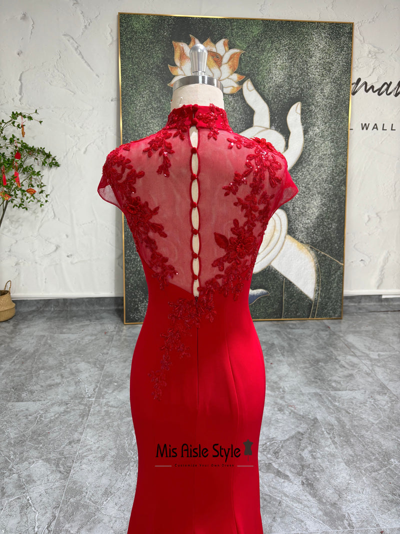 Short Sleeve Wedding Dress