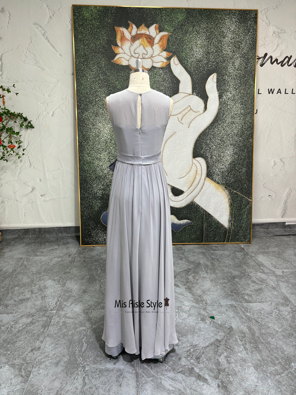 Silver Bridesmaid Dress