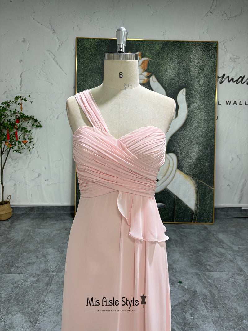 One Shoulder Bridesmaid Dress