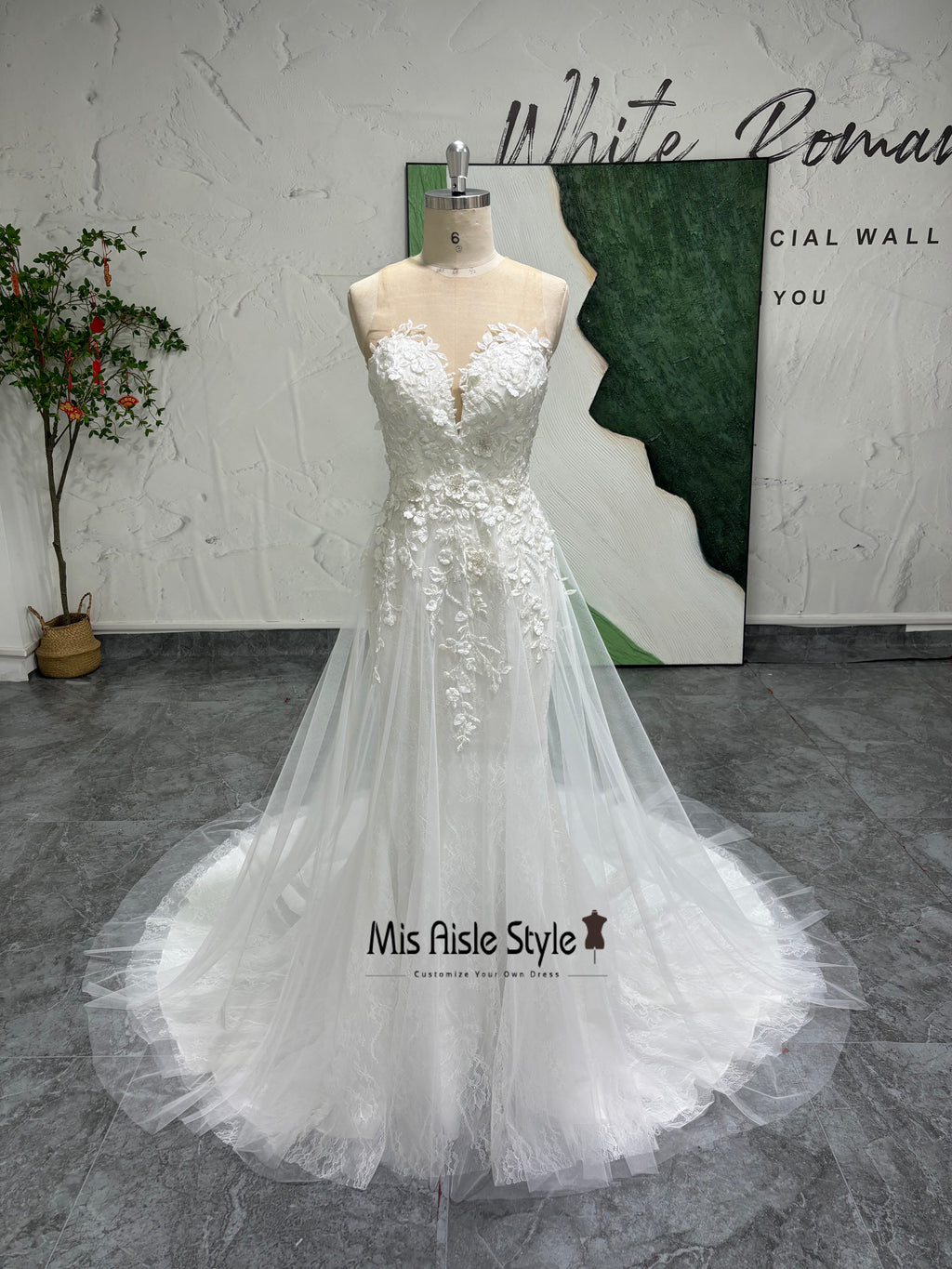Illusion Summer Wedding Dress