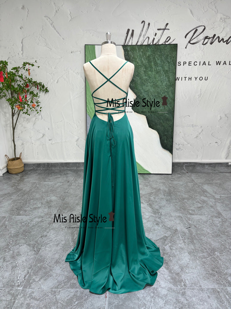 Fitted Green Prom Dress