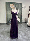 Fitted Purple Formal Lace Party Dress