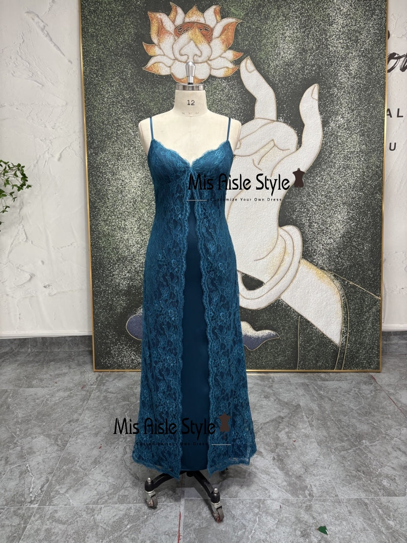 Vintage Blue Prom Dress