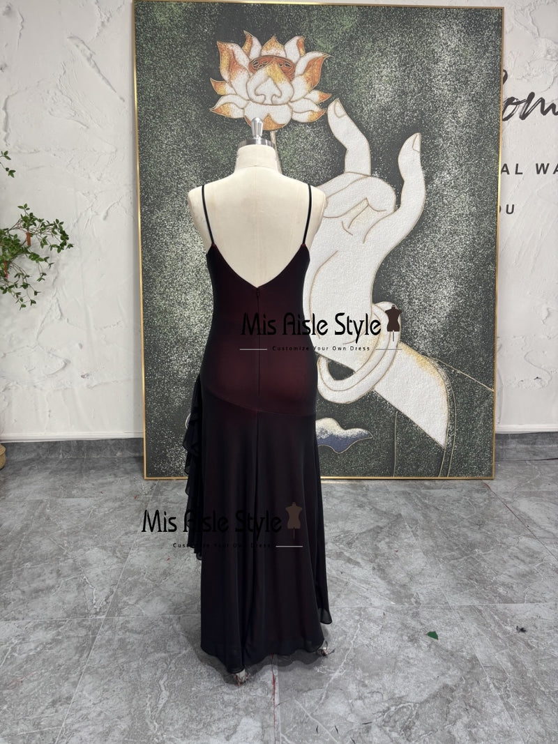 Fit and Flare Vintage Black and Red Prom Dress misaislestyle Fit and Flare Vintage Black and Red Prom Dress misaislestyle