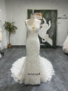 Mermaid V-back Lace Sexy Wedding Dress
