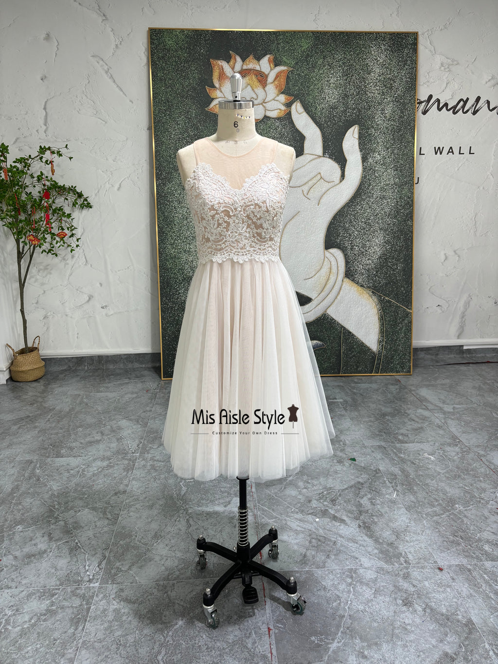 Lace And Tulle Bridesmaid Dress