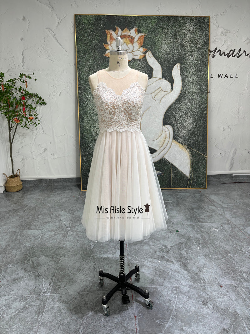 Lace And Tulle Bridesmaid Dress