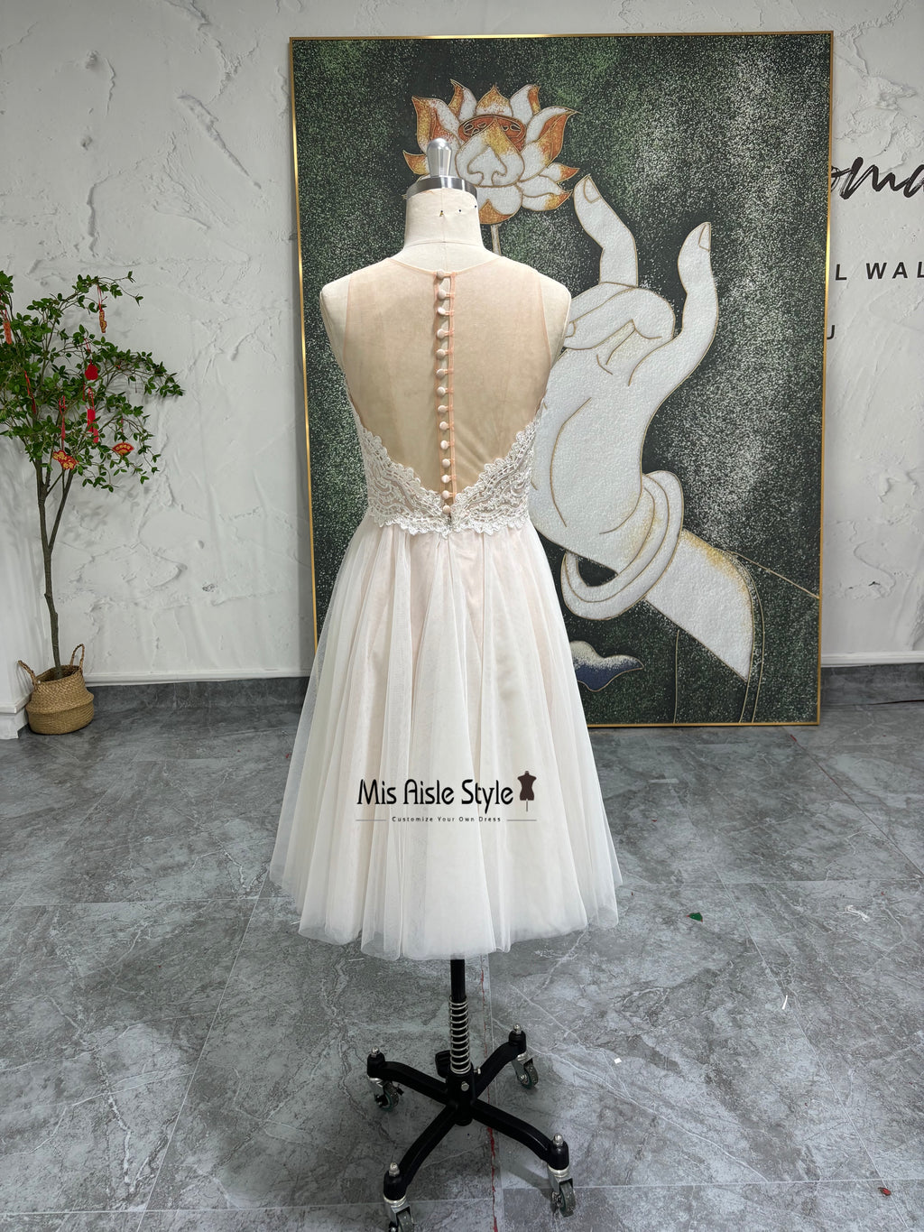 Knee Length Bridesmaid Dress