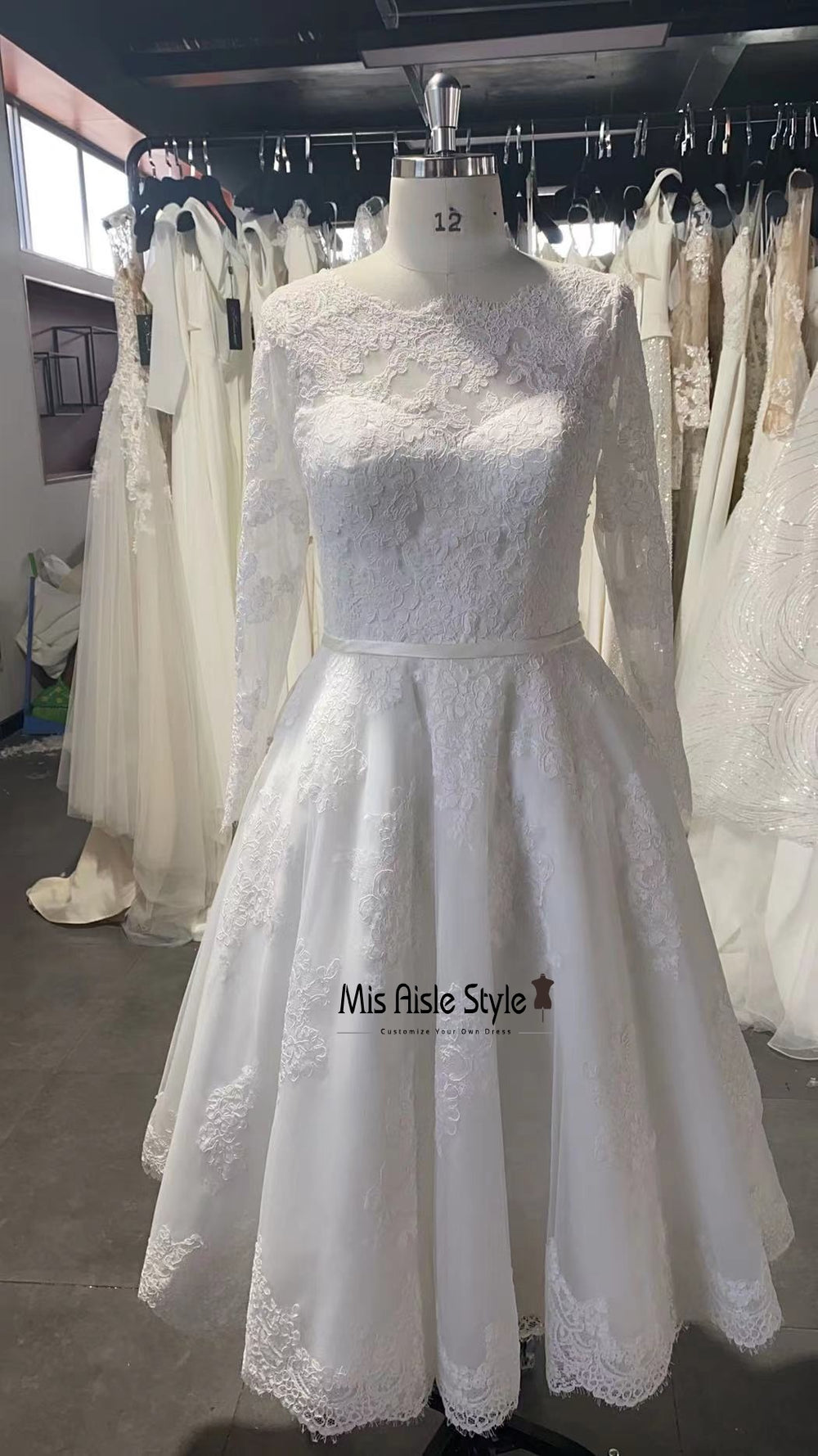 vintage style short wedding dresses Informal Vintage Short Wedding Dress – misaislestyle