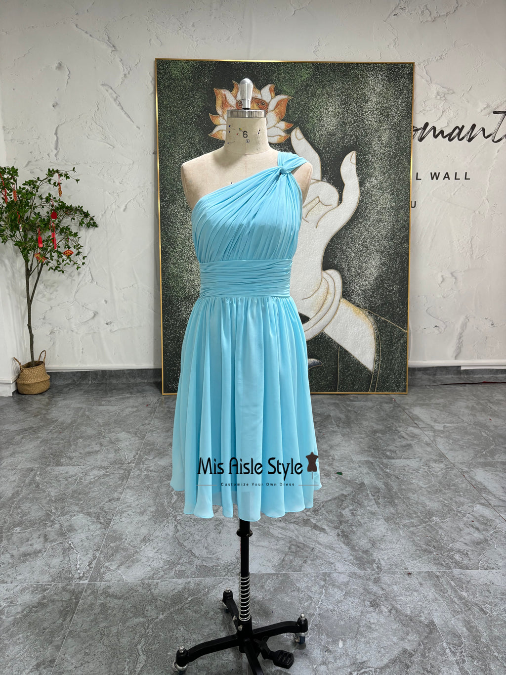 Light Blue Bridesmaid Dress