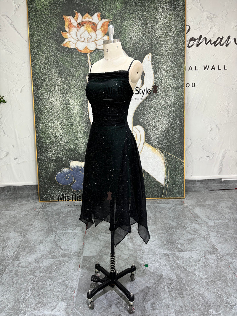 Black And Green Prom Dress