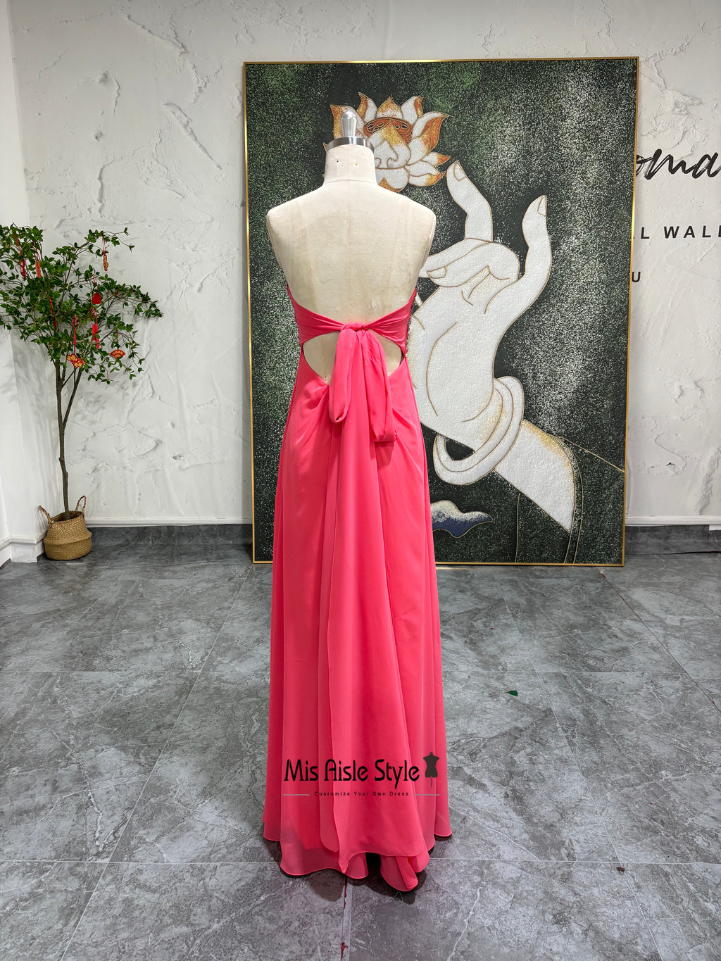 Column Bridesmaid Dress