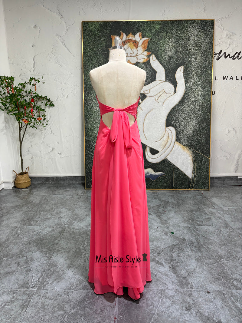 Column Bridesmaid Dress