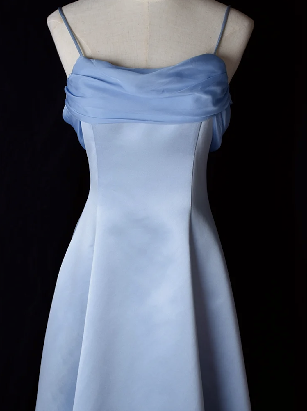 blue dress for baby girl Light Blue Vintage Prom Dress – misaislestyle