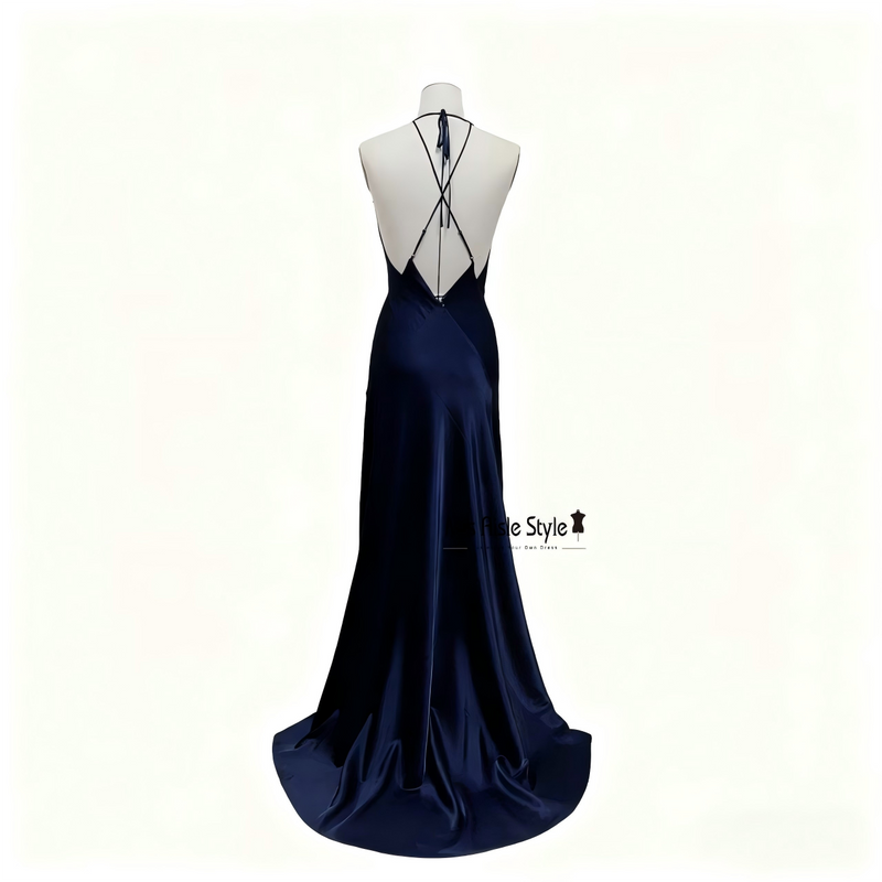 Navy Blue Prom Dress