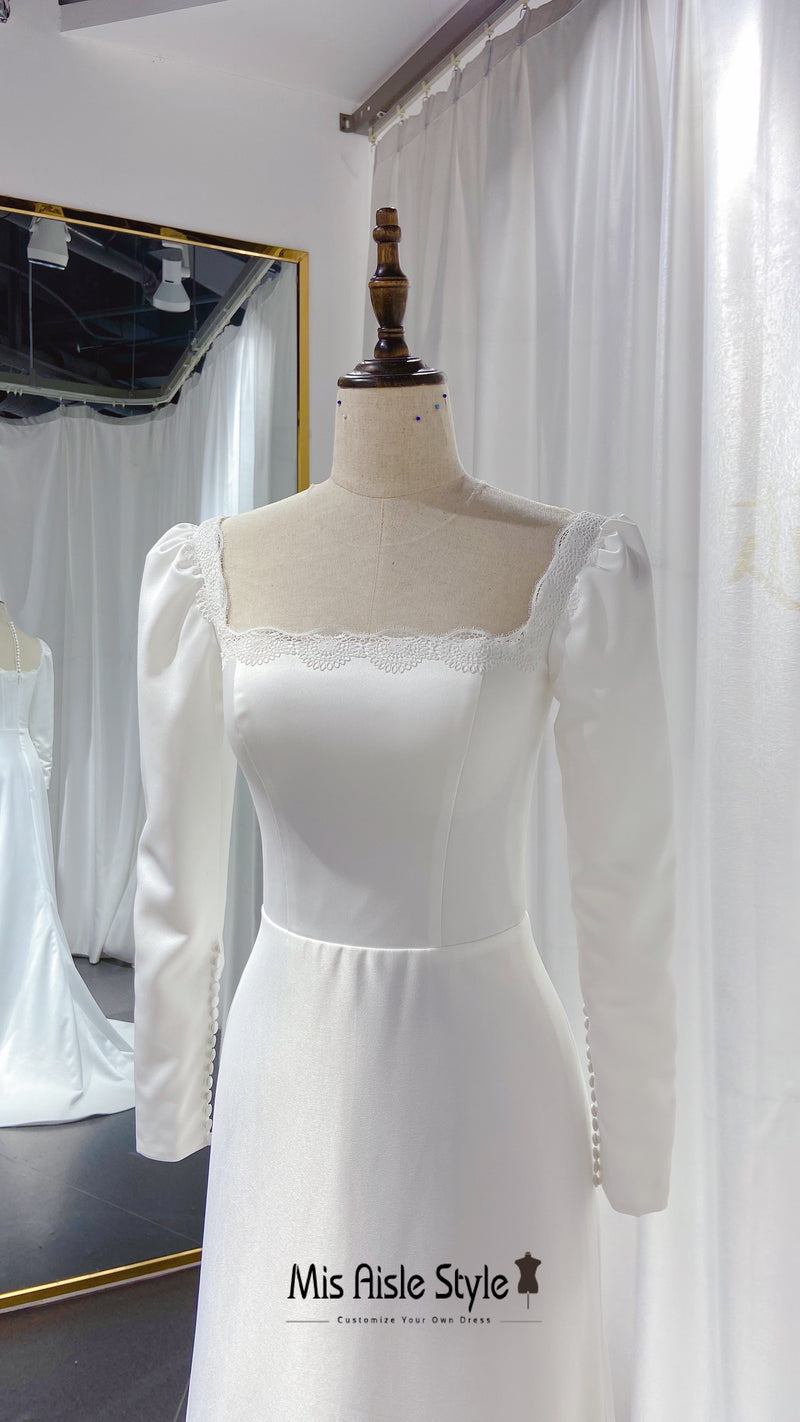 Fit And Flare Ivory Wedding Dress