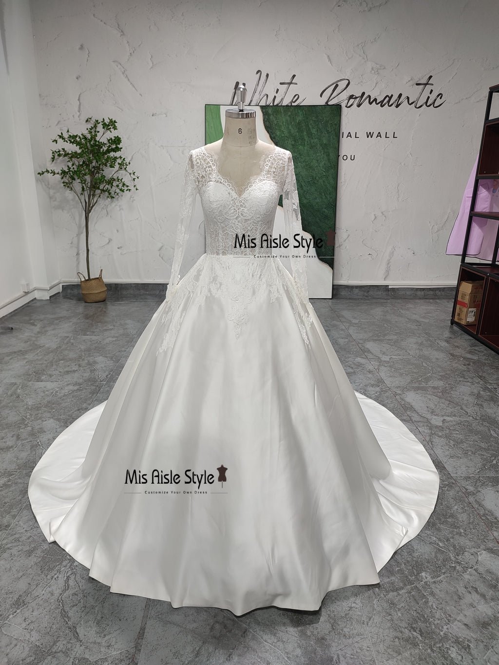 Ball Gown Lace Wedding Dress