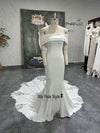 Tight Off Shoulder Wedding Dress