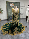 Colorful Plus Size Lace Wedding Dress