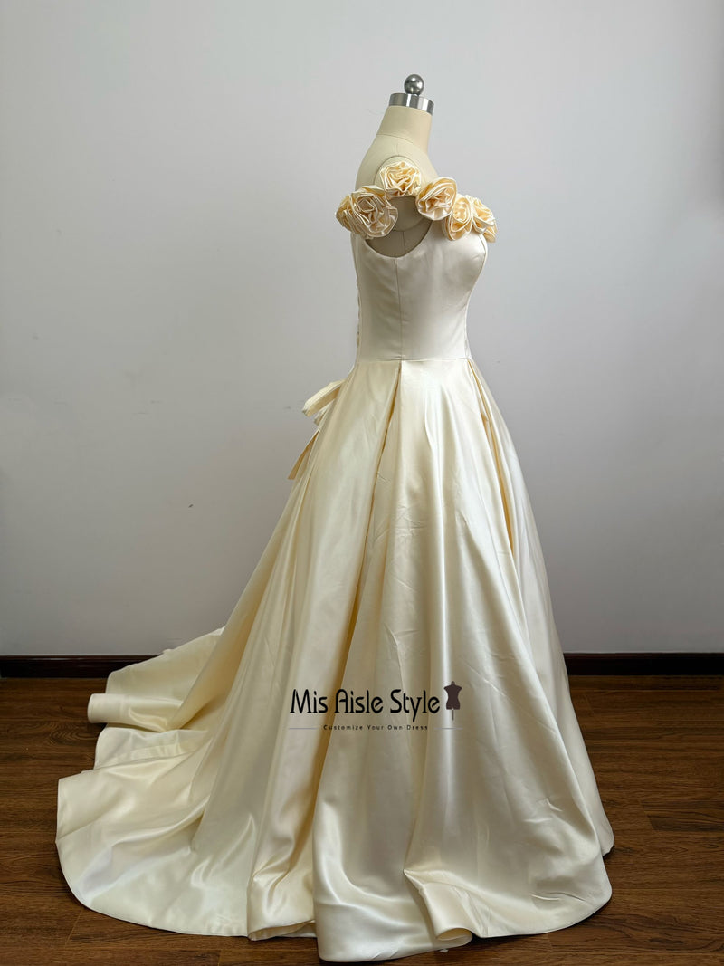 Floral Ball Gown Wedding Dress
