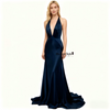 Halter V-neck Prom Dress