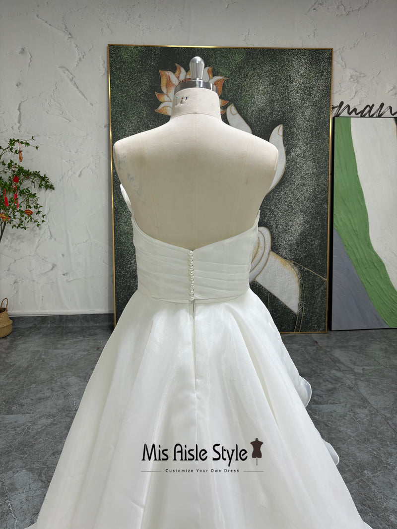 Wedding Dress With Detachable Beaded Bandeau