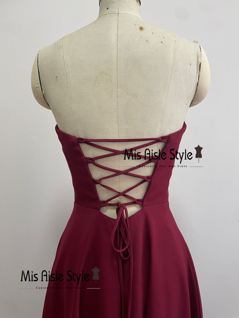 Dark Red Prom Dress