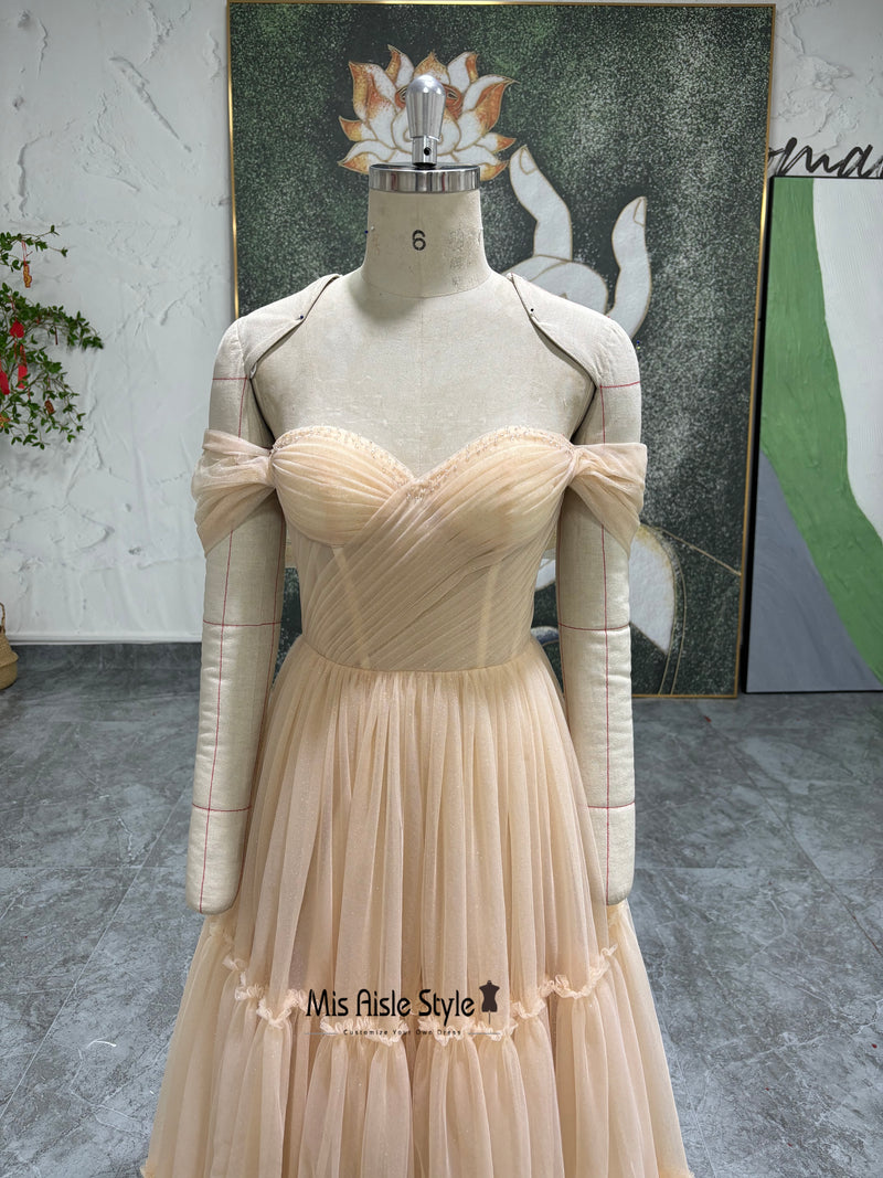 Light Orange Wedding Dress