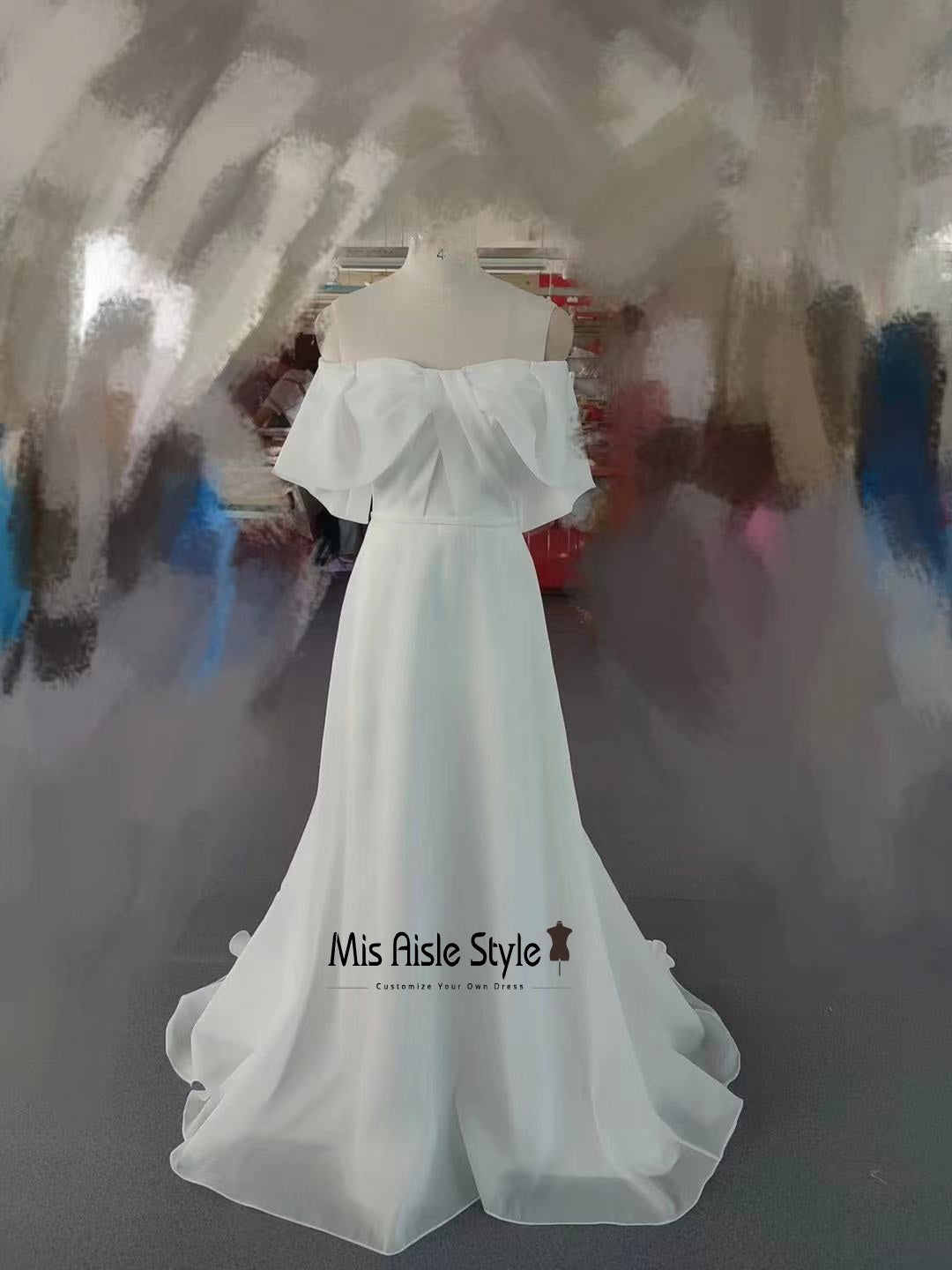 Off The Shoulder Informal Wedding Dress – misaislestyle