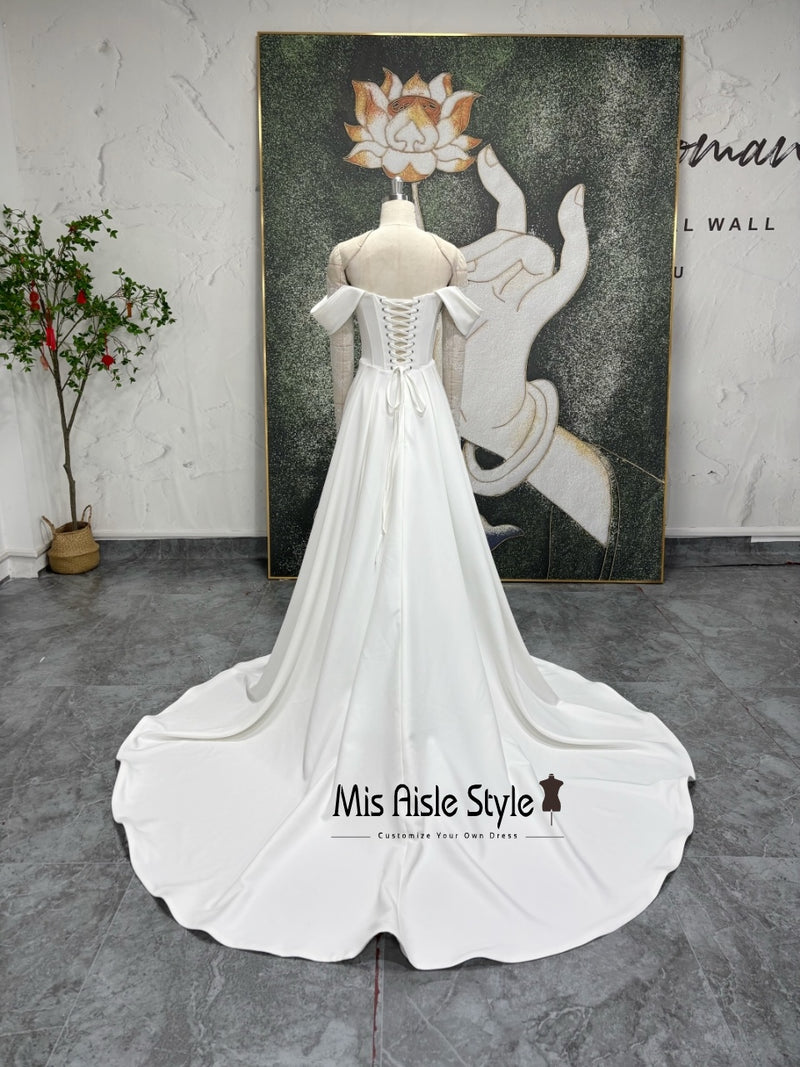 Off the Shoulder Wedding Dress