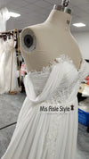 One Shoulder Lace Wedding Dress
