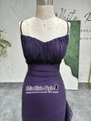 FIt and Flare Purple 90s Prom Dress