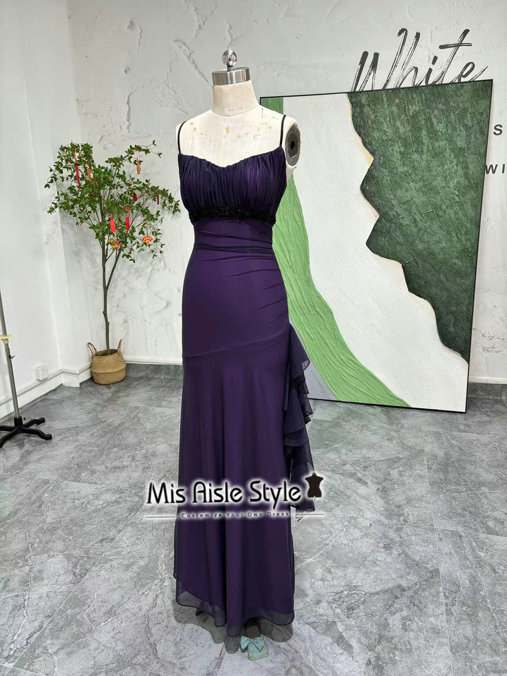 FIt and Flare Purple 90s Prom Dress misaislestyle FIt and Flare Purple 90s Prom Dress misaislestyle