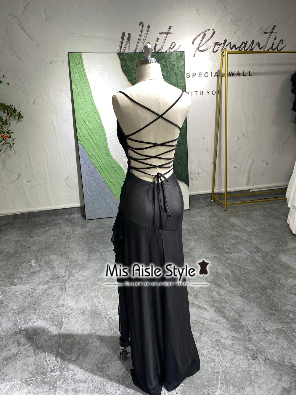 Black and White Vintage 90s Prom Dress misaislestyle Black and White Vintage 90s Prom Dress misaislestyle