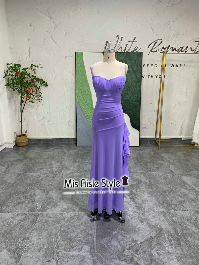 lavender prom dress