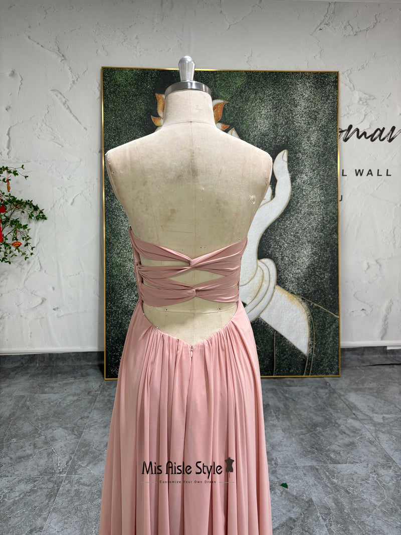 Sexy Back Bridesmaid Dress